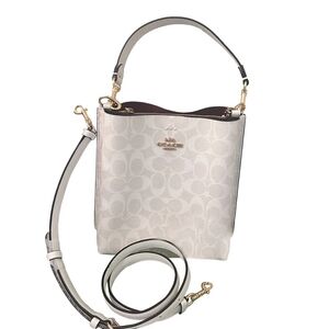 COACH Designer Signature Mollie Bucket Bag Purse Crossbody